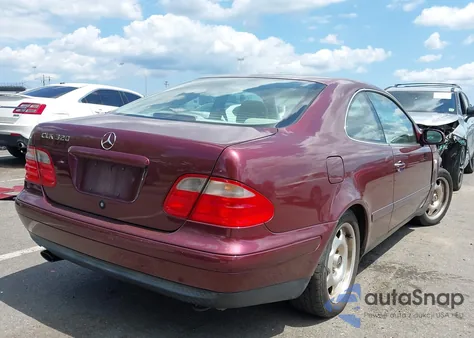 1998 Mercedes-Benz Clk 320 из США, поврежденный, VIN WDBLJ65G6WF036833